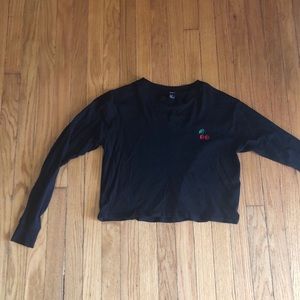 Cropped Long Sleeve Tee